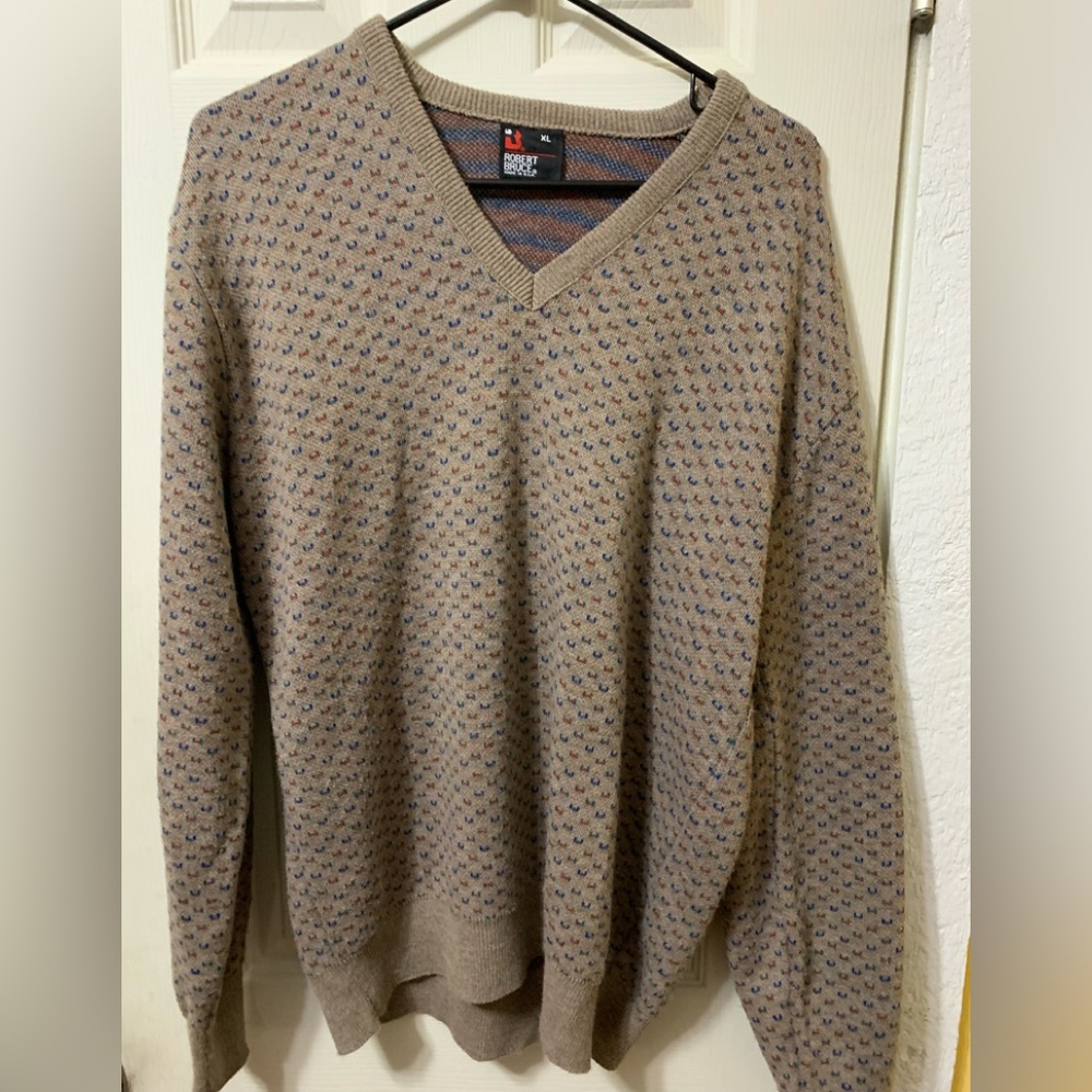 Vintage v-neck comfy grandpa sweater